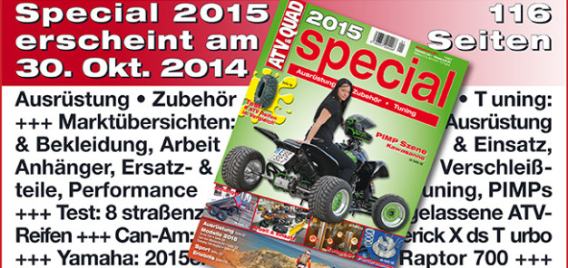 ATV&QUAD Special 2015 Ausrüstung • Zubehör • Tuning