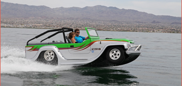 Amphibienauto Watercar: von Fountain Valley Bodyworks geht mit Topspeed von 70 km/h zu Wasser und 130 km/h am Land in Serie