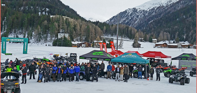 Quadfahren auf Eis in Davos 2015: am 14. Februar 2015 bereits zum 10. Mal durch Peter Hoffmann und Jann Graf erfolgreich organisiert